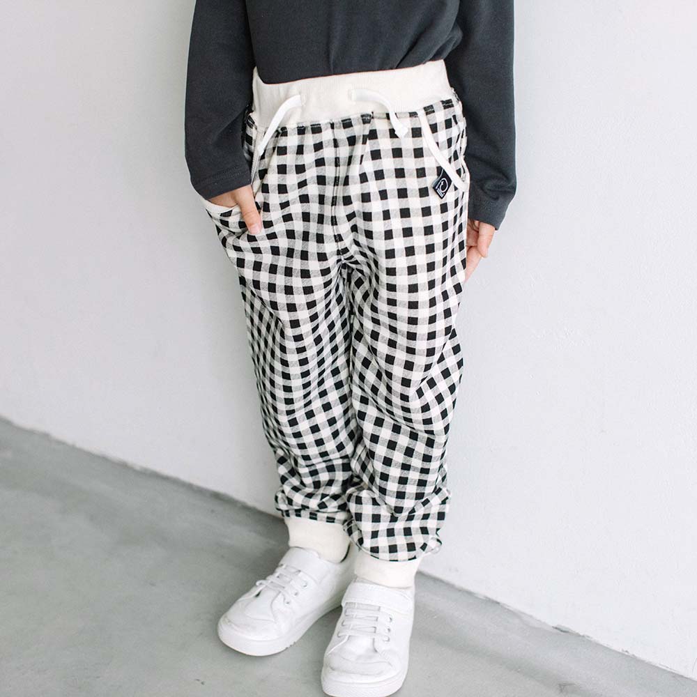 【SALE】 [t.] チェック柄 スウェット パンツ