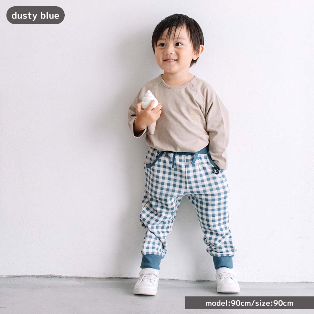 【SALE】 [t.] チェック柄 スウェット パンツ