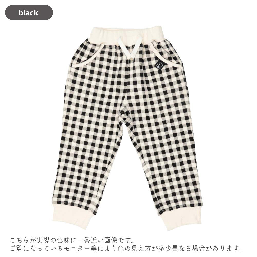 【SALE】 [t.] チェック柄 スウェット パンツ