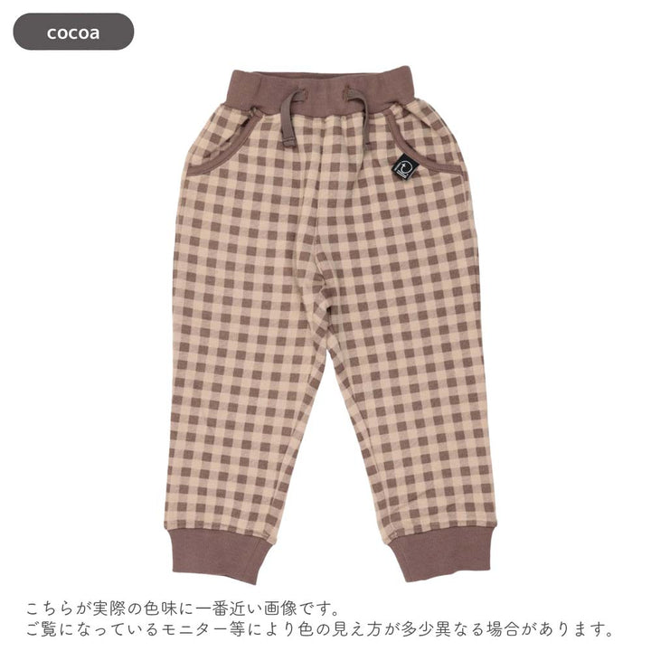 【SALE】 [t.] チェック柄 スウェット パンツ