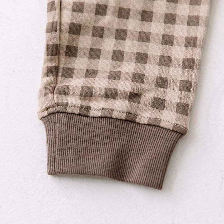 【SALE】 [t.] チェック柄 スウェット パンツ