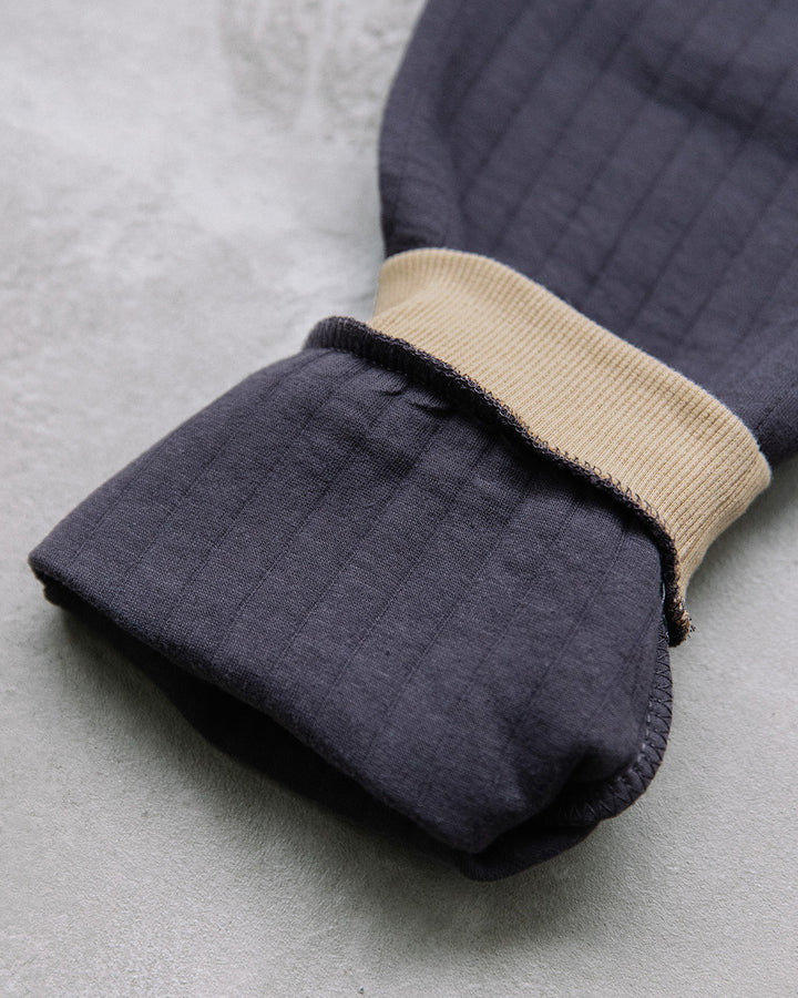 [t.] 裾リブ キルト パンツ