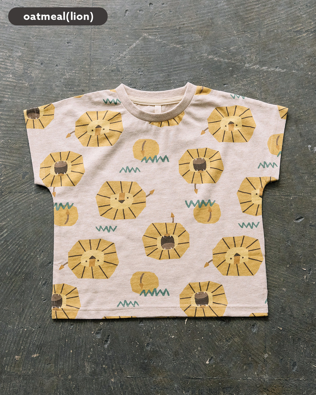 【TIMESALE】【新色追加】[t.] 総柄 ドルマン 半袖 Tシャツ