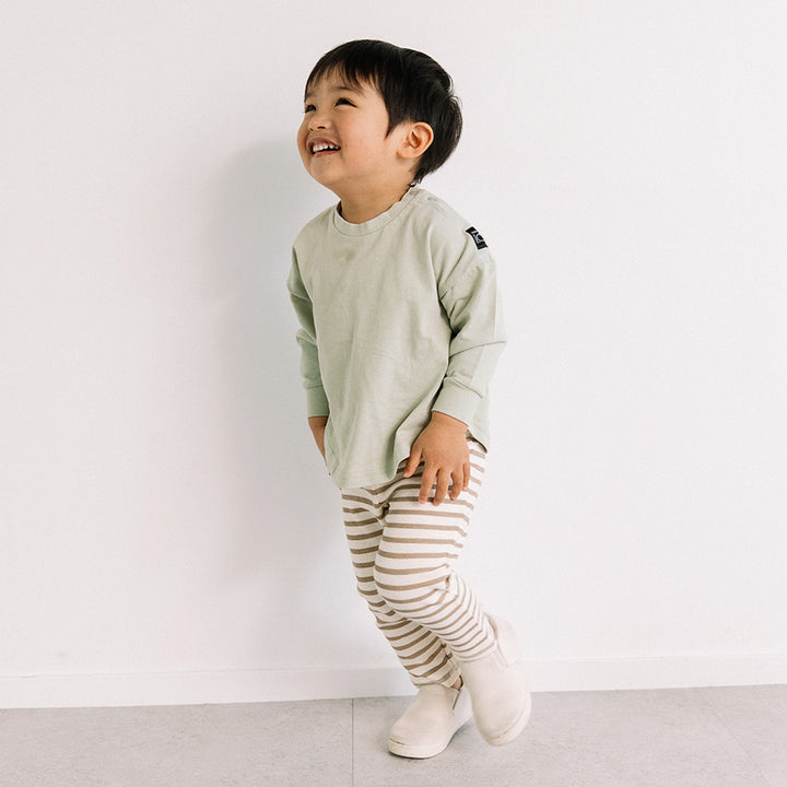 [t.] 無地 袖リブ 長袖 Tシャツ