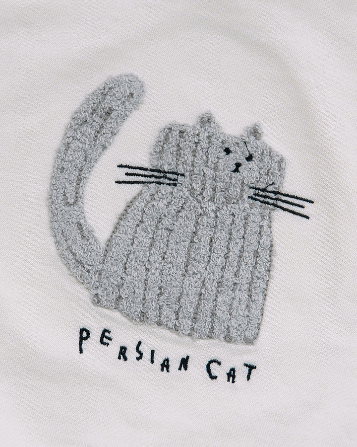 【新色追加】[t.] サガラ 刺繍 切替 トレーナー