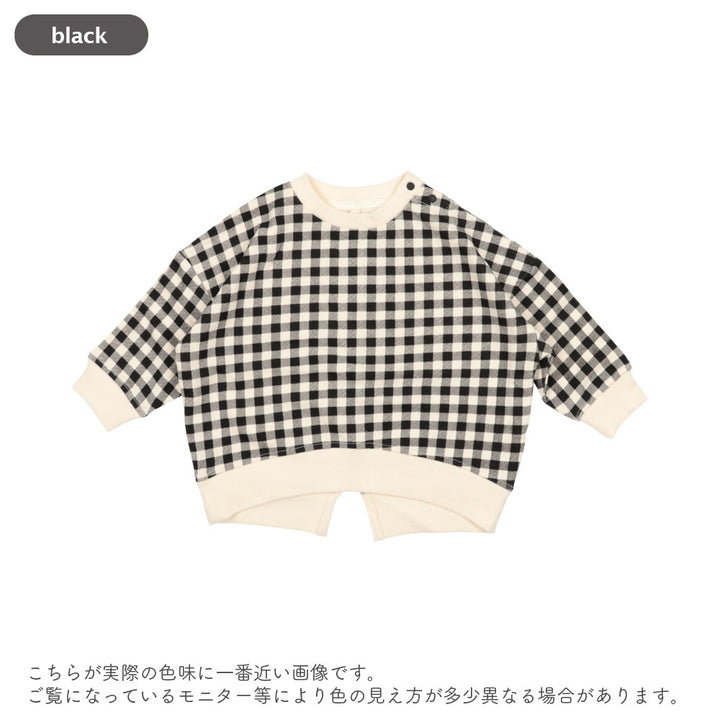 【新色追加】[t.] チェック柄 トレーナー