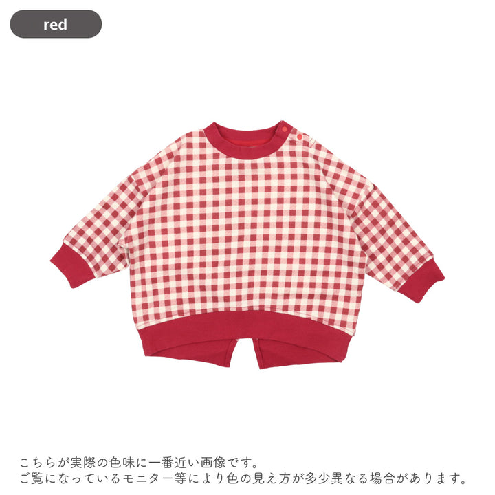 【新色追加】[t.] チェック柄 トレーナー